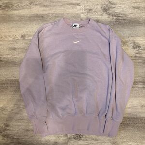 Nike Lilac Crewneck Sweatshirt Center Swoosh- Women’s